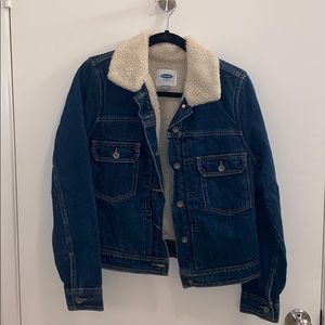 Old Navy Sherpa Denim Jacket M